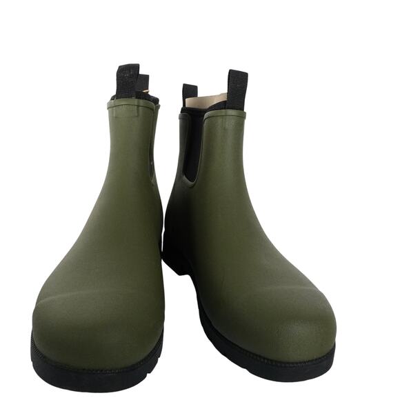 New Quince Rubber Waterproof Ankle Rain Boot Women's Size 9 Olive Green 4107-79 - Picture 3 of 9